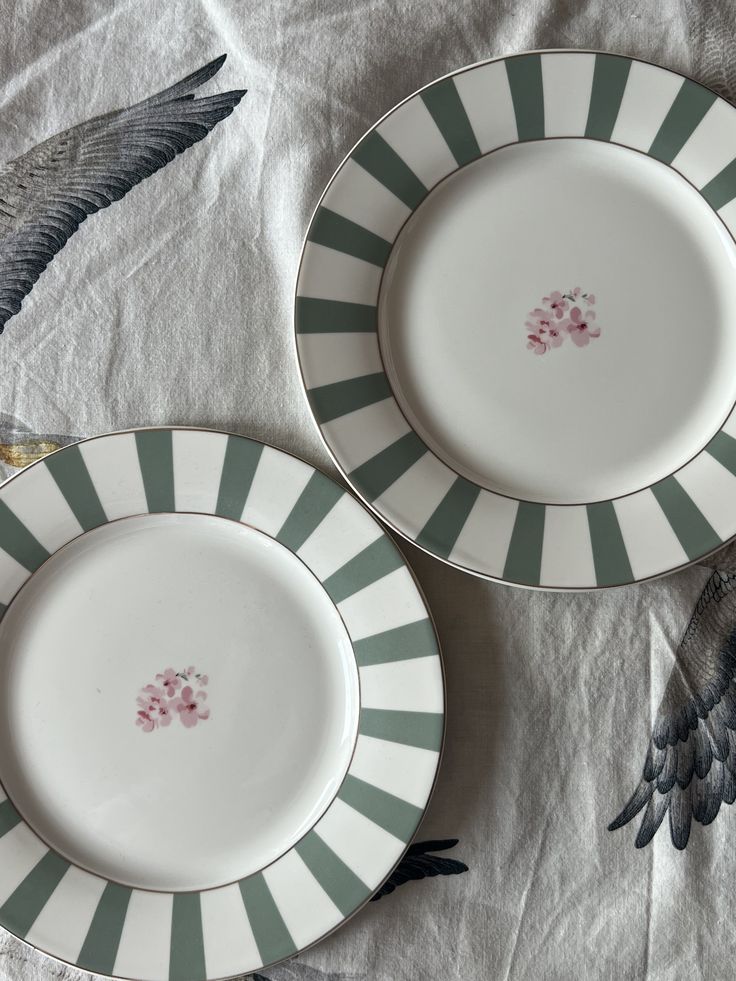 A close view of ceramic plates and tableware